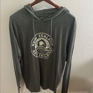 Silver Jeans Green Hoodie Sweatshirt Casual